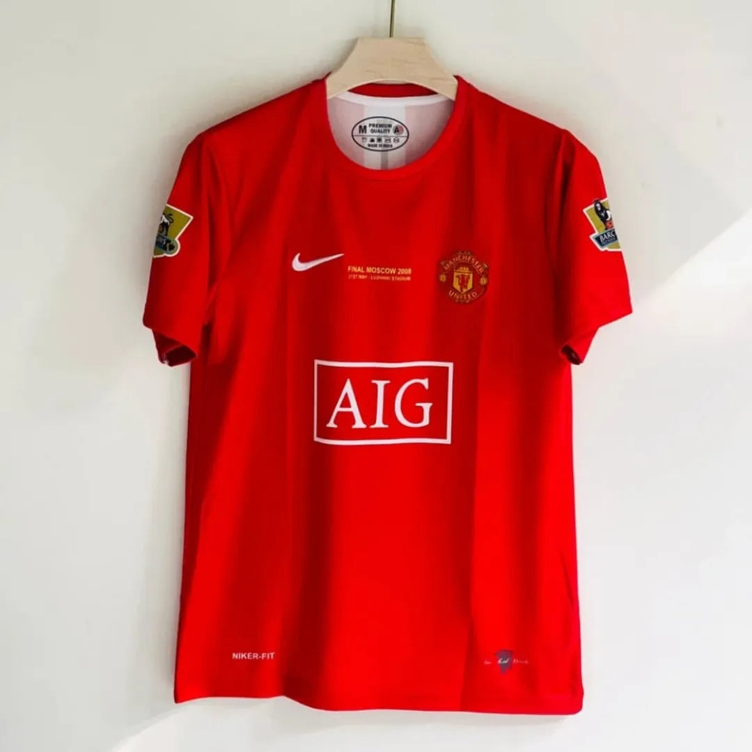 JW OG Manchester UTD 2007-08 Half Sleeve Embroidery (Ronaldo)