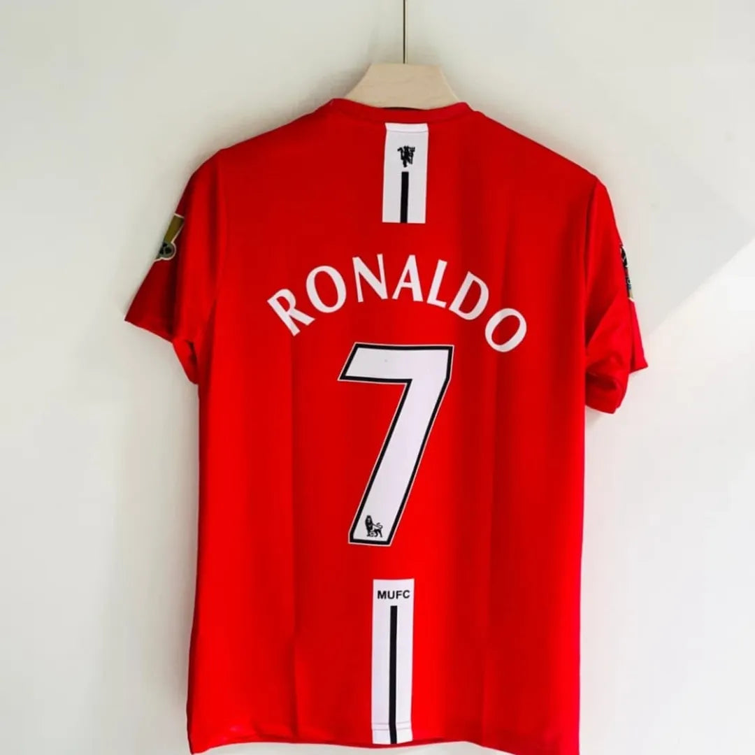 JW OG Manchester UTD 2007-08 Half Sleeve Embroidery (Ronaldo)